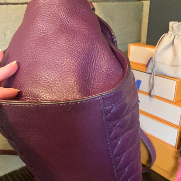 NWT Vera Bradley Quilted Stella Satchel Aubergine - Picture 7 of 17